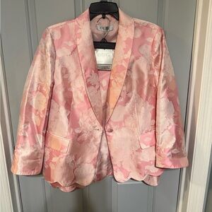 Kasper Pink Floral Suit